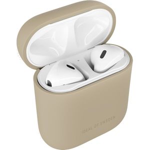 iDeal of Sweden Hoesje schokbestendig siliconen Geschikt voor AirPods 1 / 2 - iDeal of Sweden Silicone Case AirPods - Beige