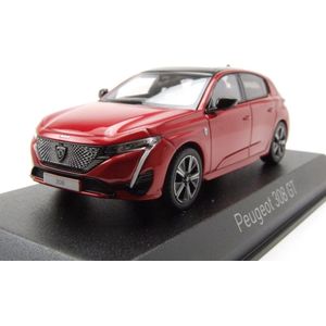 Peugeot 308 SW GT 2021 Elixir Rood - Modelauto 1/43 - Norev