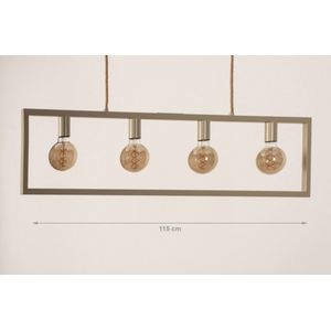 Lumidora Hanglamp 74573 - 4 Lichts - E27 - Beige - Zand - Metaal