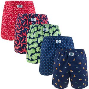 DEAL 5P wijde boxershorts mix multi - L