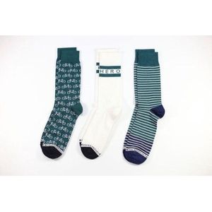 Heroes on Socks - Giftpack Green 2 Sokken 3 paar - maat 41-46