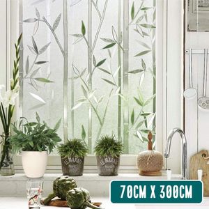 Homewell Raamfolie HR++ 70x300cm - Zonwerend & Isolerend - Statisch - Bamboe
