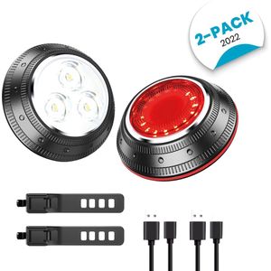 Fietsverlichting set - Voorlicht – Koplamp - Achterlicht - Fietslamp - Fietsverlichting – Flexibel – Oplaadbaar - USB - Multifunctioneel - LED – Waterdicht – Duurzaam – Huisdierverlichting - Halsbandverlichting