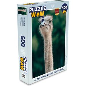 Puzzel Close-up van een struisvogel - Legpuzzel - Puzzel 500 stukjes