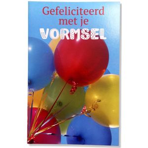 Vormsel Wenskaart - 12x17cm - Gevouwen kaart inclusief envelop - Heilig Vormselkaart