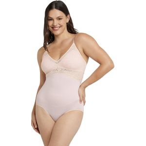 Maidenform Tame Your Tummy Kanten Body Dames Corrigerend Ondergoed - Sandshell - Maat XXL