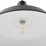 Lindby - hanglamp - 1licht - Metaal - E27 - zwart, wit