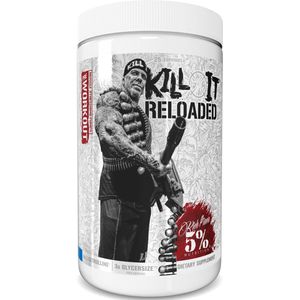 5% Nutrition Rich Piana Pre-Workout - Kill it Reloaded Pre Workout - Legendary Series - 513 gram - Blue Raspberry