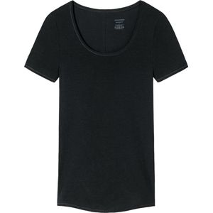 SCHIESSER Personal Fit T-shirt (1-pack) - dames shirt korte mouwen zwart - Maat: XL