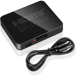 SVH Company HDMI Splitter 2 Poorts – 1 Ingang en 2 Uitgangen – 4K en 3D Ondersteuning