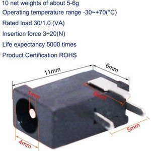 Dc Power Jack Socket Connector - chassis printmontage deel mini