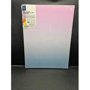 Canvas - achtergrond van roos naar blauw - om te schilderen - Artist - 30 x 40 cm