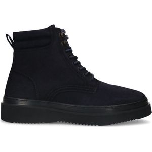 Sacha - Heren - Donkerblauwe suède veterboots - Maat 46