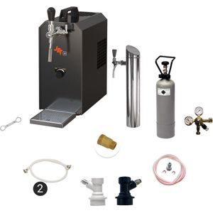 Complete Set - Biertap JET 30 1-kraans, droogkoeler, 30 liter/uur Thuistap, Bierkoeler, NC Adapter