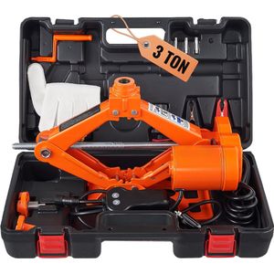 VEVOR 3T Autokrik,Hefbereik 17-42 cm,met 3,5 m Netsnoer en 3 Zekeringen Zijn,voor Reparaties in de Thuiswerkplaats,voor Sedans, SUV's, Bestelwagens of Elk ander Voertuig Dat Past Bij Zijn Draagvermogen