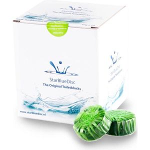 Starbluedisc toiletblok jaarverpakking 24 stuks groen