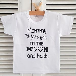 Moon mommy shirt superwoman moederdag back