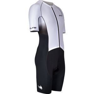 BTTLNS trisuit - triathlon pak - PRO Aero trisuit - trisuit korte mouw dames - langeafstand triathlon - Nemean 1.0 - wit - L