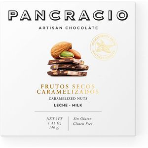 Pancracio - Chocolade - Melk - Gekarameliseerde Noten - 5 kleine tabletten