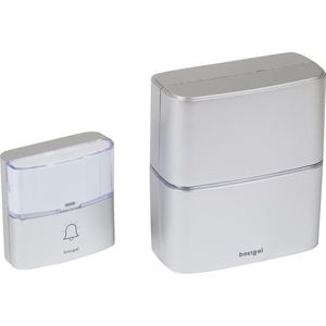 Premium draadloze belset op batterijen - met MP3-functie - waterdichte belknop - gong met 30 melodieën - 100 m bereik - 094271