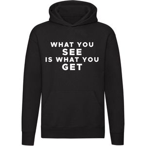 What you see is what you get sweater | relatie | carriere | Werk | cadeau | unisex | capuchon