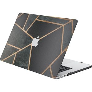 iMoshion Design Laptop Cover Geschikt voor de MacBook Air 15 inch (2023) - A2941 - Black Graphic