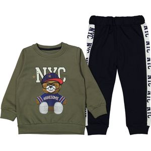 jongen set - 2 delige set - broekje - sweater - maat 80 86 92 98 104 - kinderkleding set