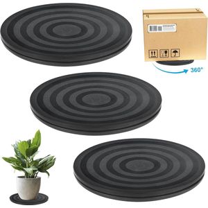 Universele 20 cm draaiplateau, 360 graden draaischijf voor monitor, tv, laptops, en meer - Set van 3