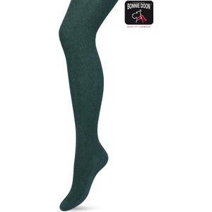 Bonnie Doon Bio Kabel Maillot Meisjes Donker Groen maat 164/182 L - Ingebreid Kabel patroon - Biologisch Katoen - Uitstekend draagcomfort - Classic Cable Tights - OEKO-TEX - Winter - Warm - Klassiek - Donkergroen - Trekking Green - BP213901.380