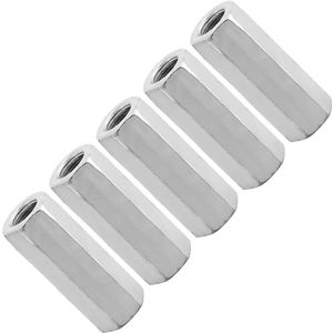 5 Stuks Lange Staaf Union Moer Hex Zeskantmoer Schroefdraad Bout Spacer (M12 * 50 * 15)