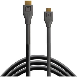 Tether Tools TetherPro HDMI Mini to HDMI 2.0 - 4.6m - Zwart