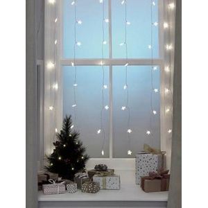 Kerstverlichting | Argos Home 60 Warm Wit Ster Gordijnverlichting - 1m
