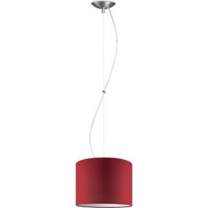 Home Sweet Home hanglamp Bling - verlichtingspendel Deluxe inclusief lampenkap - lampenkap 25/25/19cm - pendel lengte 100 cm - geschikt voor E27 LED lamp - rood