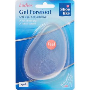 Comfortabele 3D-Gel Voorvoet Zooltjes vrouwen (Maat 1) - Gelzooltjes / Voorvoet Gel / Beschermers / Cups / Gelzolen / Inlegzool / Steunzool/ hakzolen /