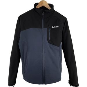 Hi-Tec Heren Brenet Softshell Jas Zwart Grijs Maat S