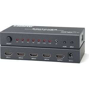 KanexPro 4x1 4K UHD HDMI switch met audio