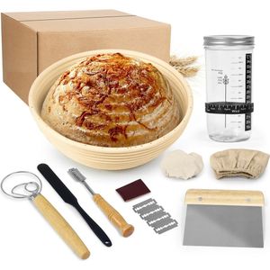VORLOU - Zuurdesem bakken - Verse zuurdesem starter - Zuurdesem brood bakken - Zuurdesem tools - Zuurdesem gereedschap pakket – Brooddeeg maken