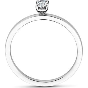 Platina Ring Diamant 0.15ct G Vsi