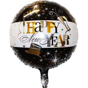 Happy New Year Versiering Ballon 2024 Oud En Nieuw Feest Artikelen Decoratie Helium Ballonnen Feest Versiering – 1 Stuk