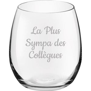 Drinkglas gegraveerd - 39cl - La Plus Sympa des Collègues