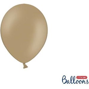 Strong Ballonnen 12cm MINI, Pastel Cappuccino (1 zakje met 100 stuks)