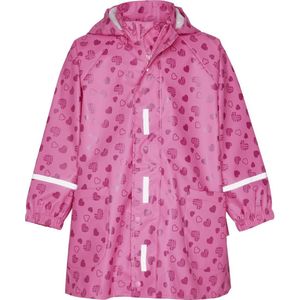 Playshoes - Regenjas voor meisjes - Hartjes overal - Roze - maat 98cm