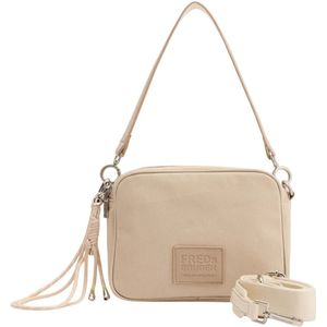 FREDsBRUDER Schoudertas Carry Me Everywhere Boxy Bag Earthy Shades Beige