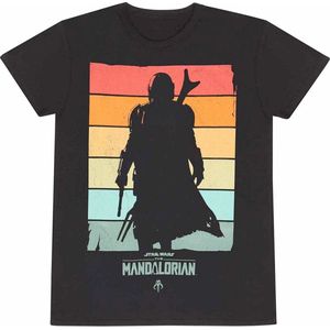 Disney Star Wars - The Mandalorian Spectrum Heren Tshirt - S - Zwart