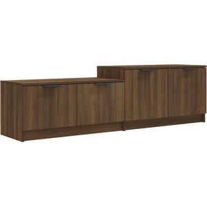 vidaXL-Tv-meubel-158,5x36x45-cm-bewerkt-hout-bruineikenkleurig