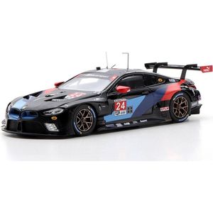 Het 1:43 Diecast model van de BMW M8 GTE Team RLL #24 van de Laguna Seca van 2019. De fabrikant van het schaalmodel is Truescale Miniatures.Dit model is alleen online beschikbaar.