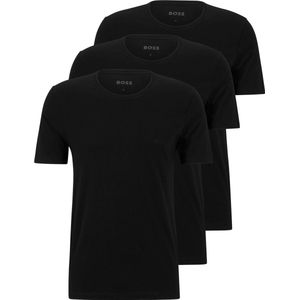 Hugo Boss - T-shirt Modern 3-Pack Zwart - Heren - Maat L - Slim-fit