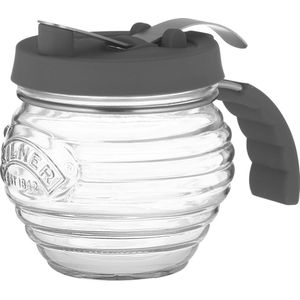 Kilner - Siroopdispenser - Schenkkan - Voor honing/siroop - Glas - Silicone deksel - 400ml