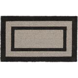 Relaxdays deurmat - 75 x 45 cm - lang - rechthoekig - binnen - buiten - grijs