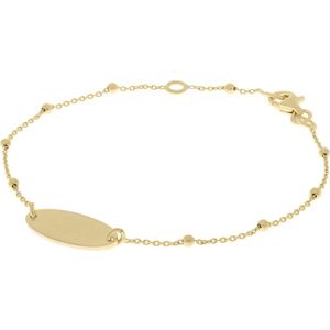 Glow 104.8383.19 Dames Armband - Schakelarmband - Sieraad - Zilver - 925 Zilver - Anker - 18 mm breed - 19 cm lang